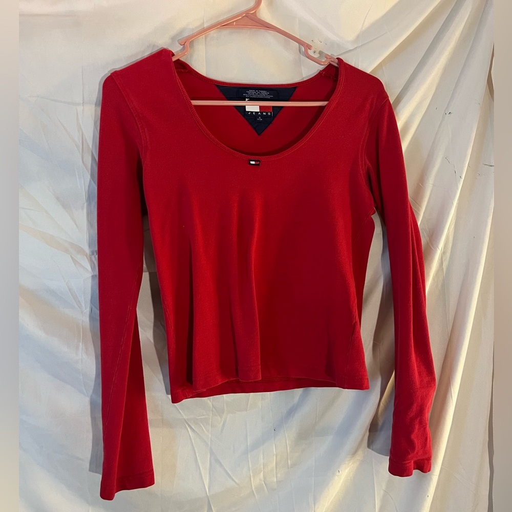 Vintage Red Tommy Hilfiger Top